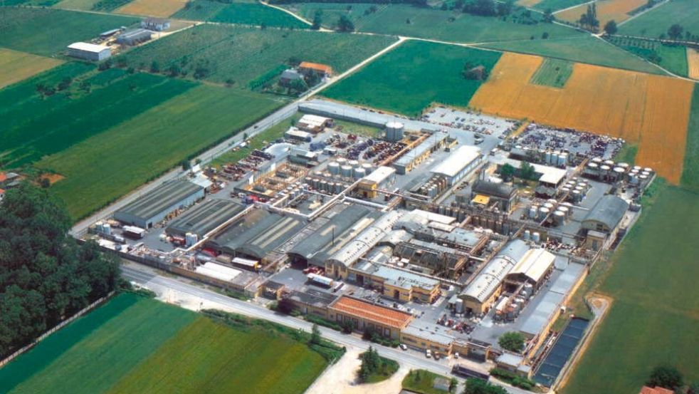 Vista aerea dello stabilimento Lamberti di Albizzate